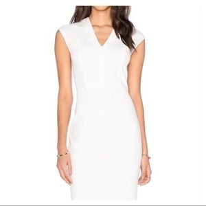 VINCE - V Neck Bib Sheath Dress